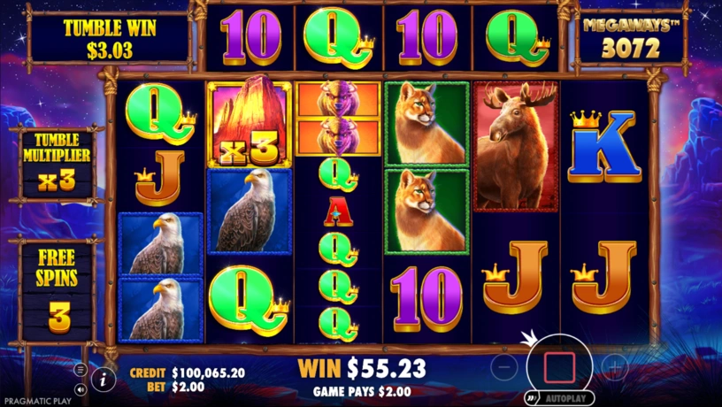 Buffalo King Megaways Wild multipliers during Free Spins